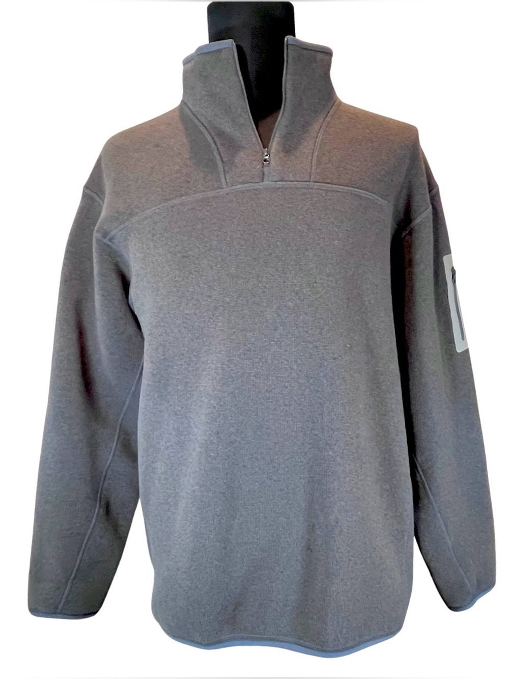 ARC'TERYX Like New XL Delta LT Polartec Fleece Quarter Zip Pullover Army Green